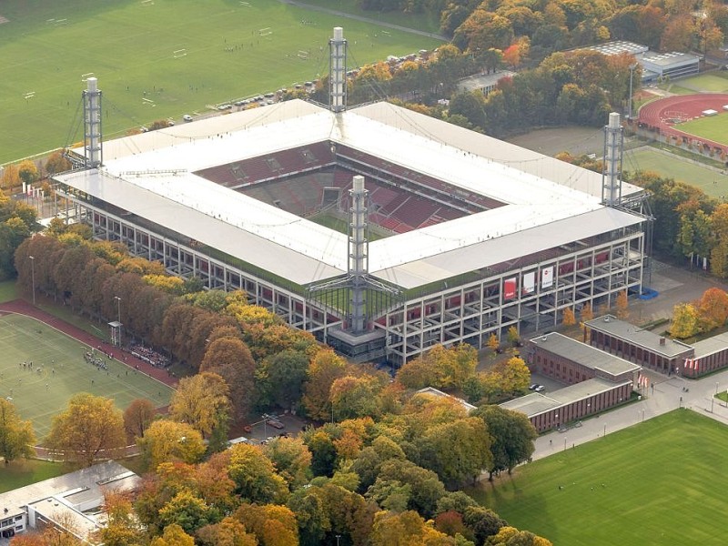 Luftbild, ReviuerEnergieStadion, 1.FC Koeln, Rhein-Energie-Stadion, 2.Bundesliga,  Koeln, Rheinland, Nordrhein-Westfalen, Deutschland, Europa