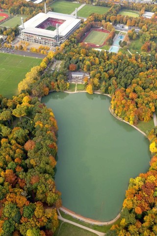 Luftbild, ReviuerEnergieStadion, 1.FC Koeln, Rhein-Energie-Stadion, 2.Bundesliga,  Koeln, Rheinland, Nordrhein-Westfalen, Deutschland, Europa