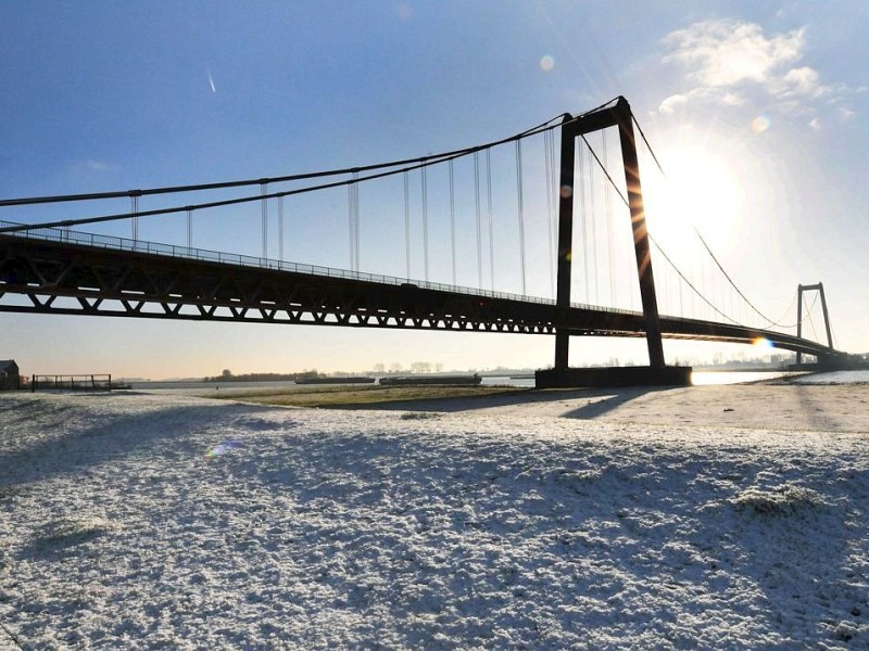 Schnee verzauberte den Niederrhein pünktlich zum Nikolaus Tag.