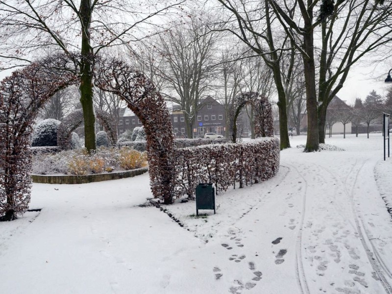 Schneebilder aus Rees, Stadtgarten, 7.12.2012Foto: Konrad Flintrop / WAZ FotoPool