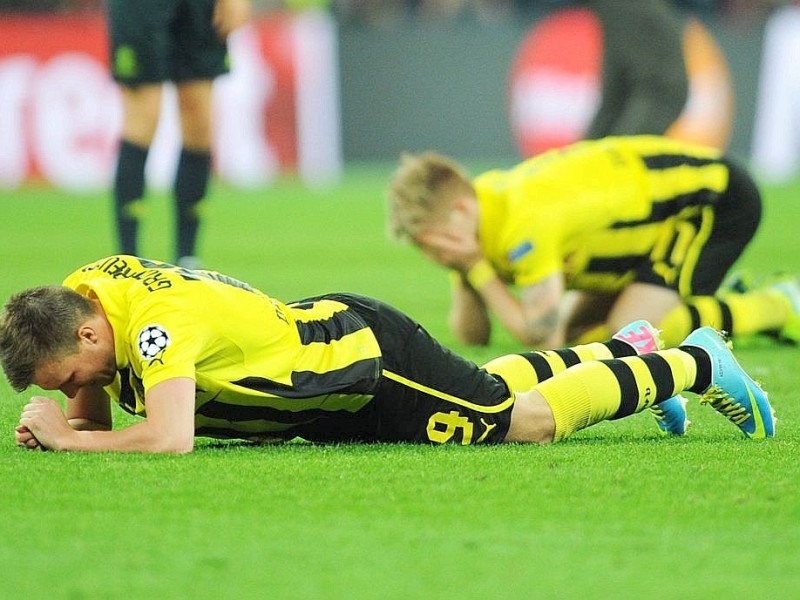 Nach der 1:2-Niederlage gegen den FC Bayern waren die Spieler von Borussia Dortmund enttäuscht.