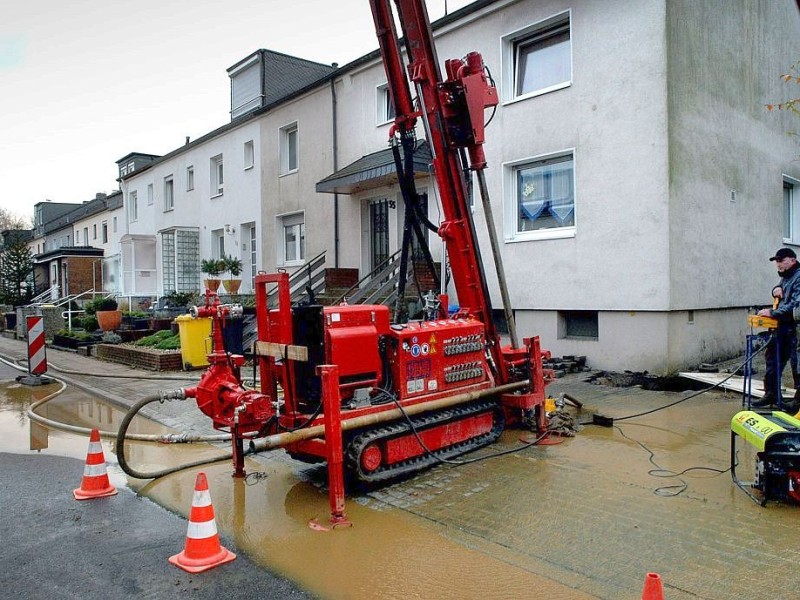 Riss im Haus durch einen Bergschaden: Dazu kam es im November 2011 in Essen-Heisingen. 