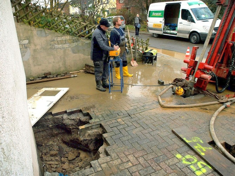 Riss im Haus durch einen Bergschaden: Dazu kam es im November 2011 in Essen-Heisingen. 