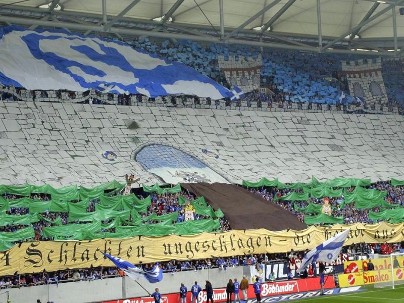 Die Heimstätte des FC Schalke 04 als uneinnehmbare Festung.
