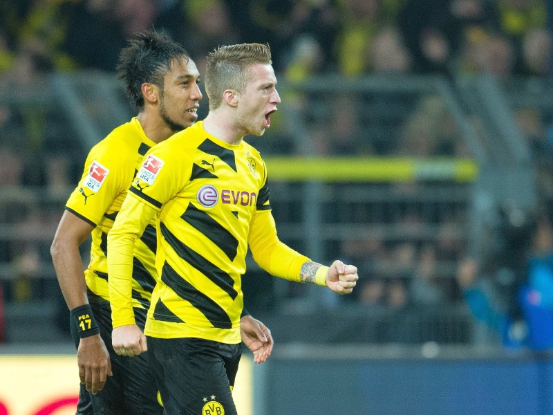 (Schaden-)Freude von Marco Reus und Pierre-Emerick Aubameyang.