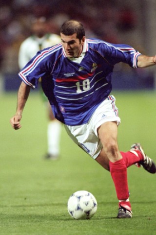 Weltfußballer des Jahres 1998: Zinédine Zidane (Frankreich).