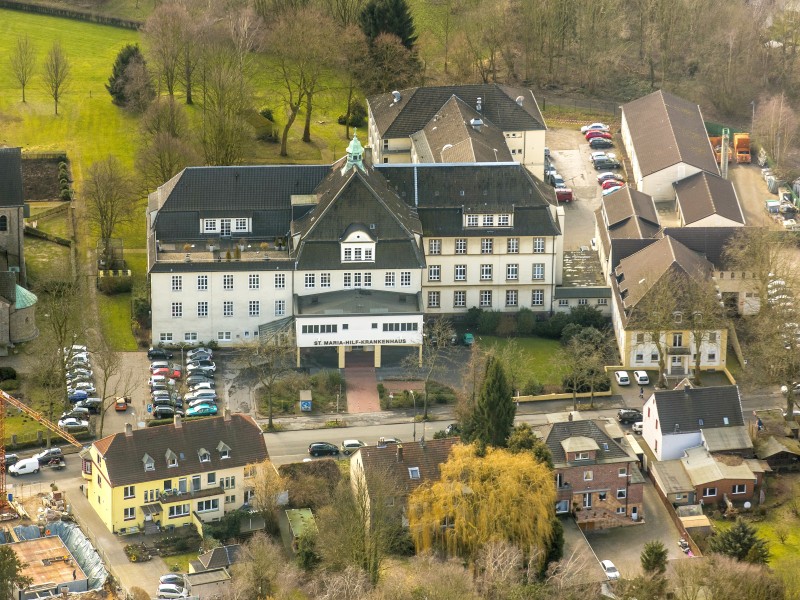 St.Maria-Hilf-Krankenhaus, Bochum-Gerthe, Hiltroper Landwehr,  Bochum, Ruhrgebiet, Nordrhein-Westfalen, Deutschland