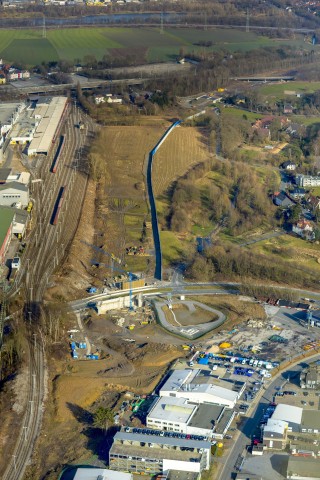 Autobahnverbindung zwischen A44 und Opel-Ring,  Bochum, Ruhrgebiet, Nordrhein-Westfalen, Deutschland