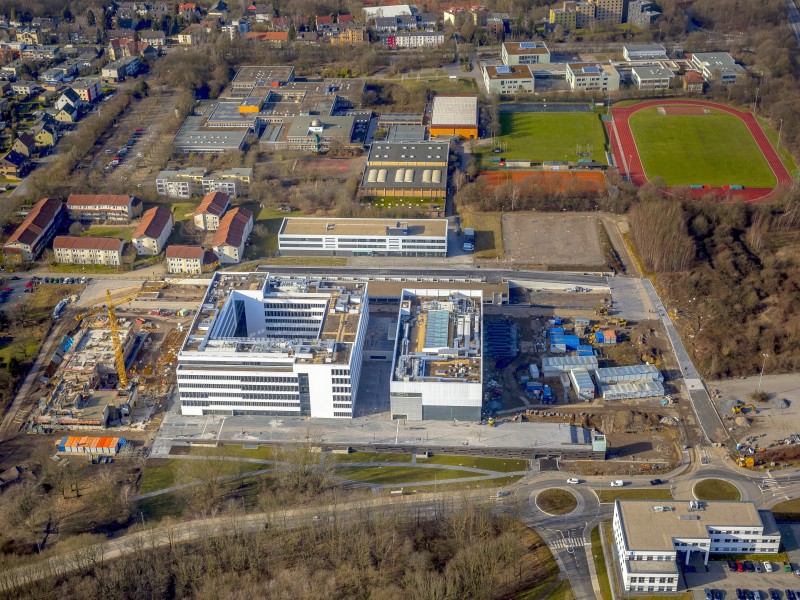 Gesundheitscampus Bochum, Neubau der Hochschule für Gesundheit,  Gesundheitscampus NRW, Nähe Ruhruniversität,  Bochum, Ruhrgebiet, Nordrhein-Westfalen, Deutschland