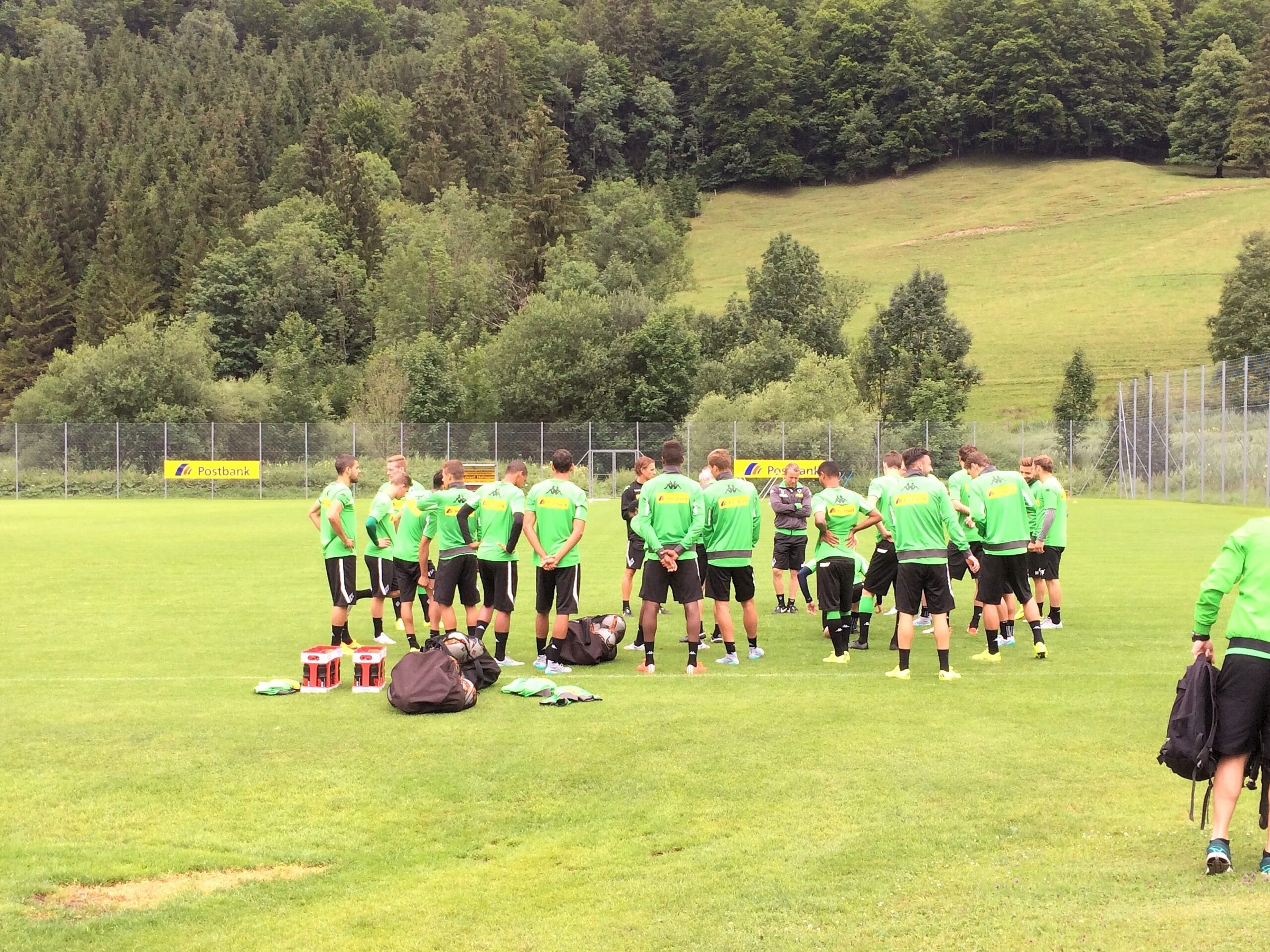 Bundesliga-Saison 2015/2016, Trainingslager Borussia Mönchengladbach, Tag 1