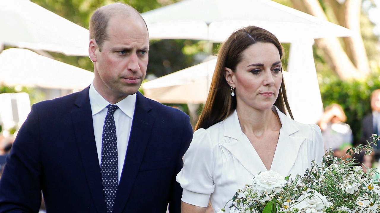 Prinz William und Kate Middleton verlassen den Kensington-Palast in London.