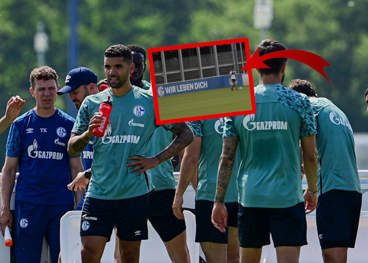 Beim FC Schalke 04 stand plötzlich ein alter Bekannter auf dem Trainingsplatz.