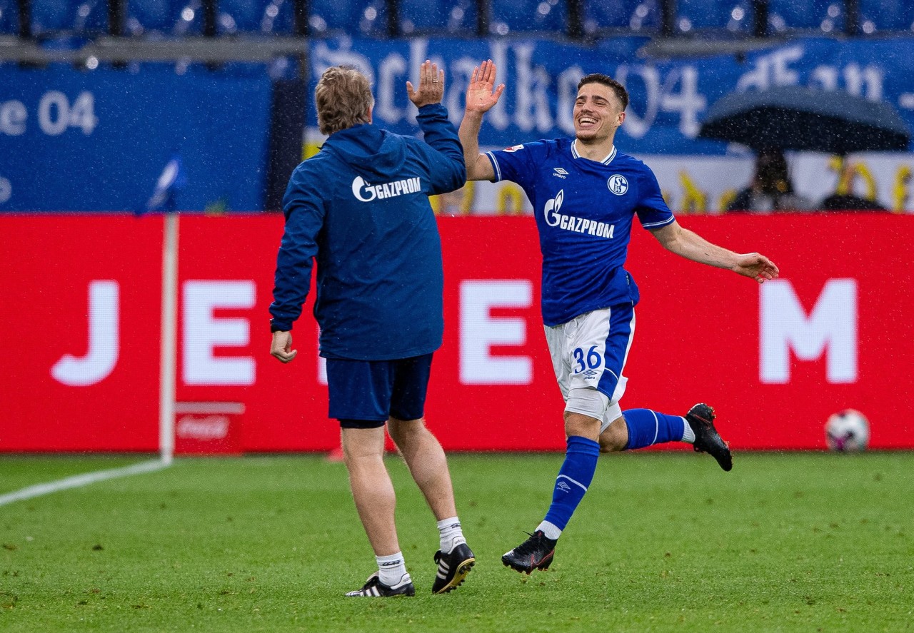 Schalkes Youngster jubeln und machen Hoffnung auf eine bessere Zukunft.