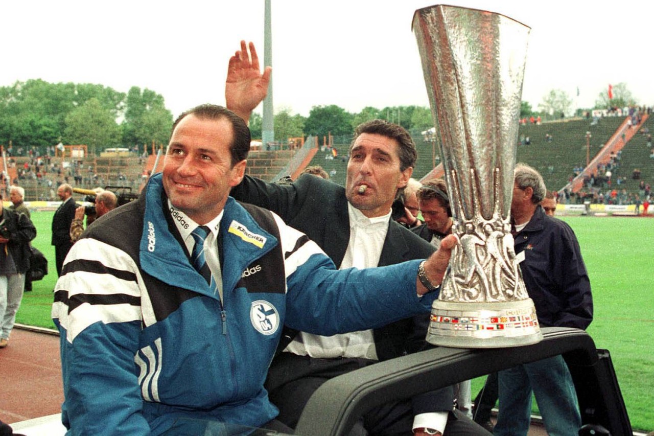 Rudi Assauer und Coach Huub Stevens prägten auf Schalke eine erfolgreiche Epoche.