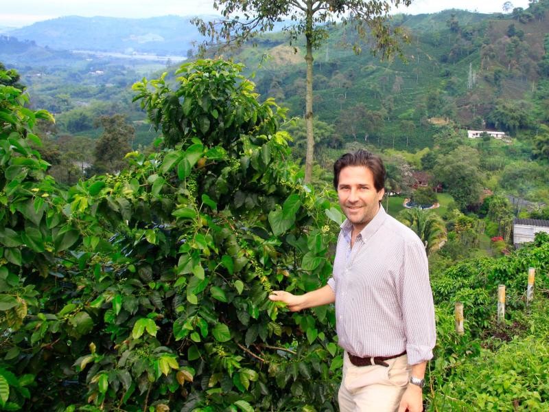 Die steile Hanglage macht Juan Pablo Echeverre und seinen Cafeteros die Bewirtschaftung der Kaffeeplantage nicht einfach - die Ernte ist ein Knochenjob.