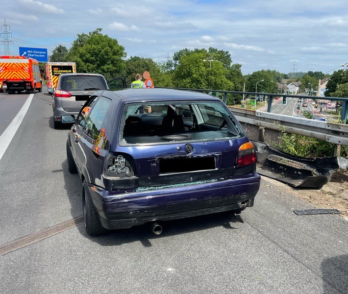 Auf der A40 in Mülheim kam es zu einem Unfall.