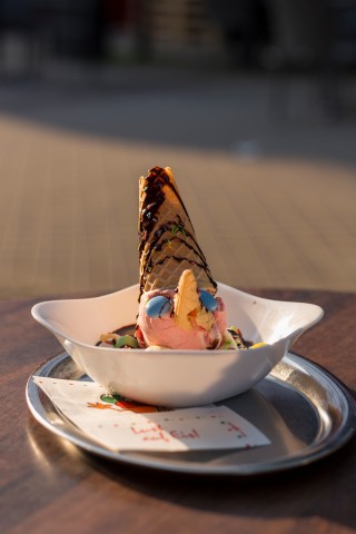 Das Pinocchio-Eis aus dem Eiscafe „Venezia“ in Bochum.