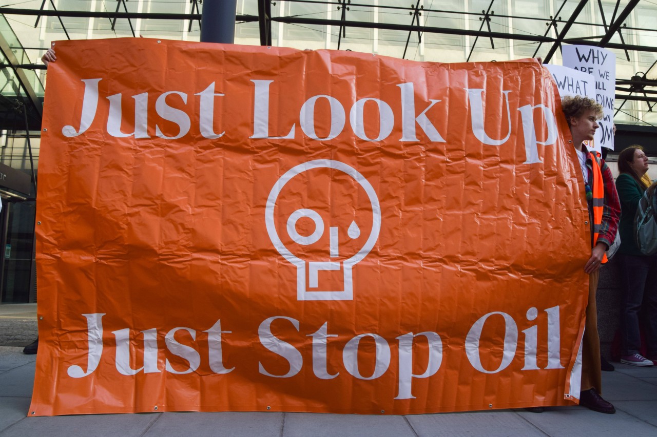 Just Stop Oil war für die Proteste nach eigenen Angaben verantwortlich. 