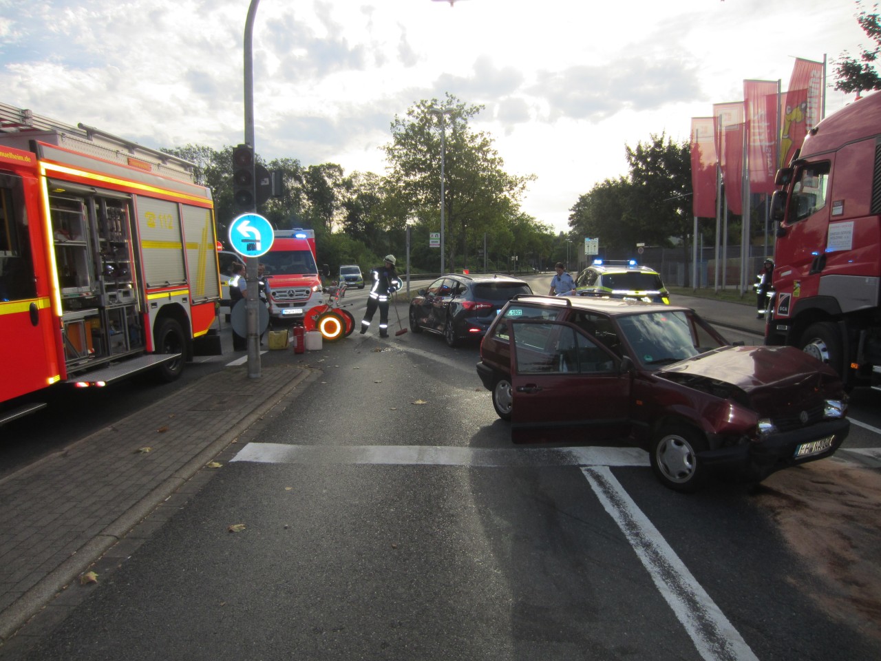 Verkehrsunfall in Mülheim!