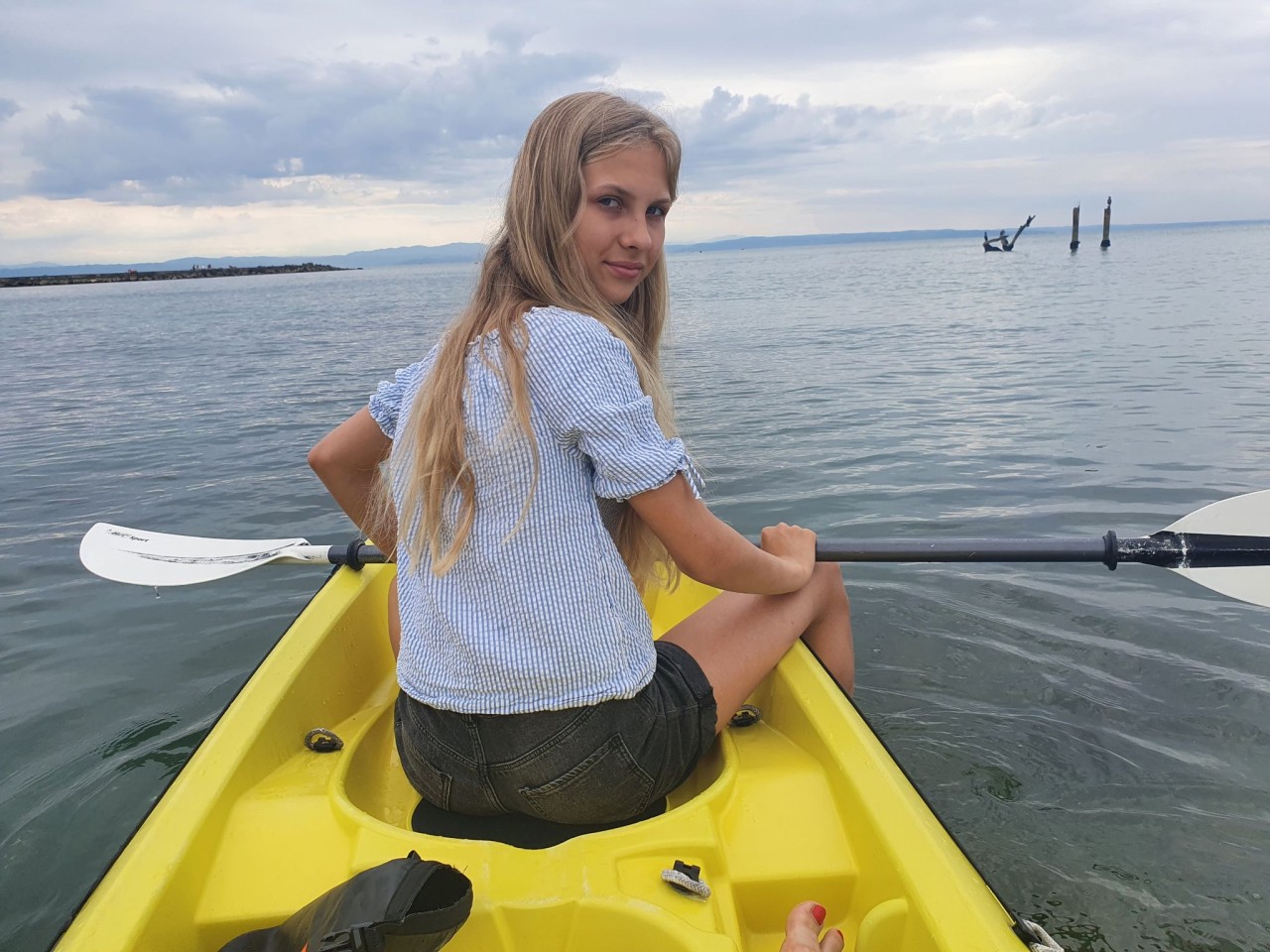 Abwechslung vom Baden: eine Paddeltour durch die Lagune.