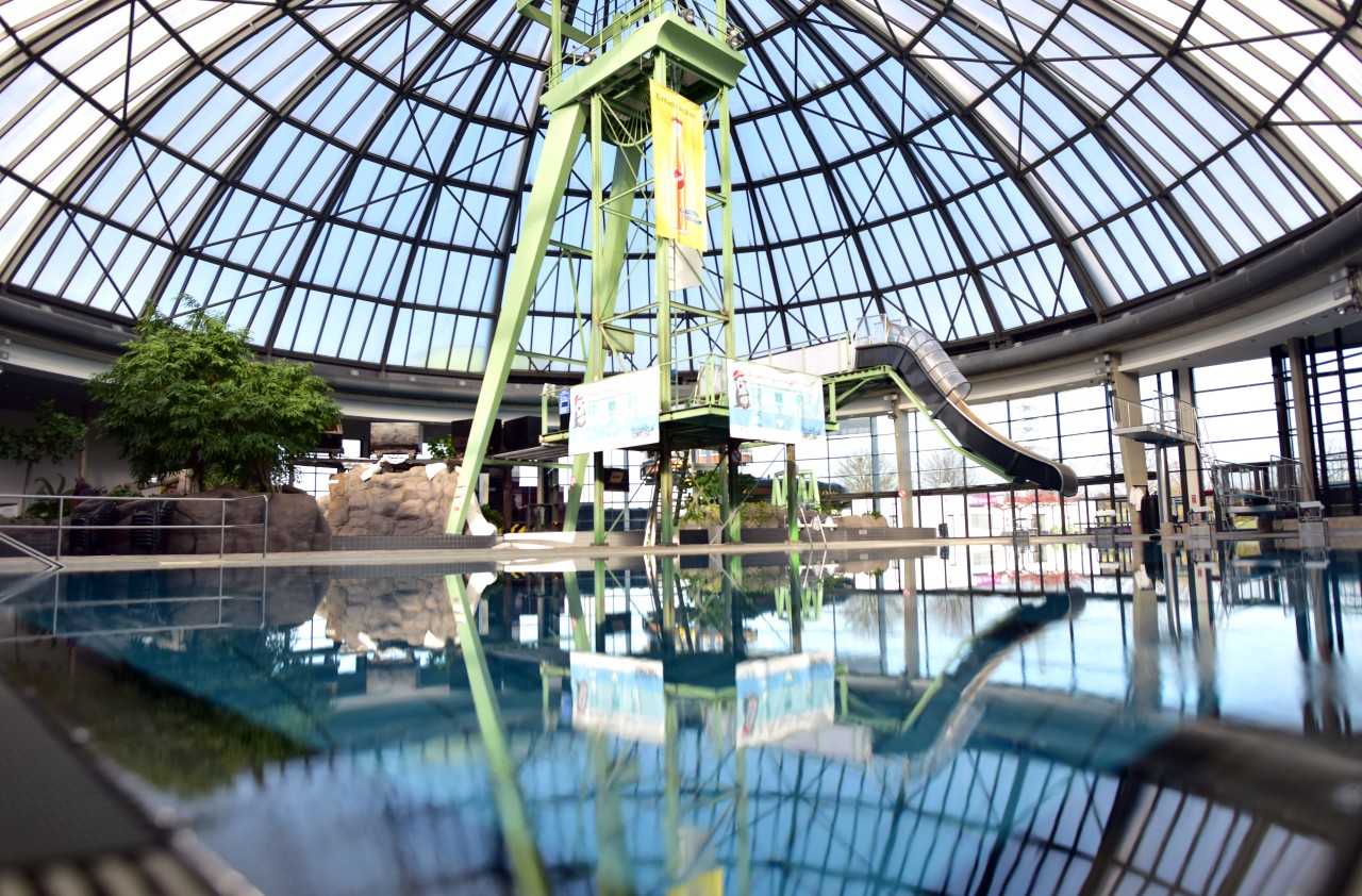 Einlass-Stopp im Aquapark am Donnerstagnachmittag (25. August).