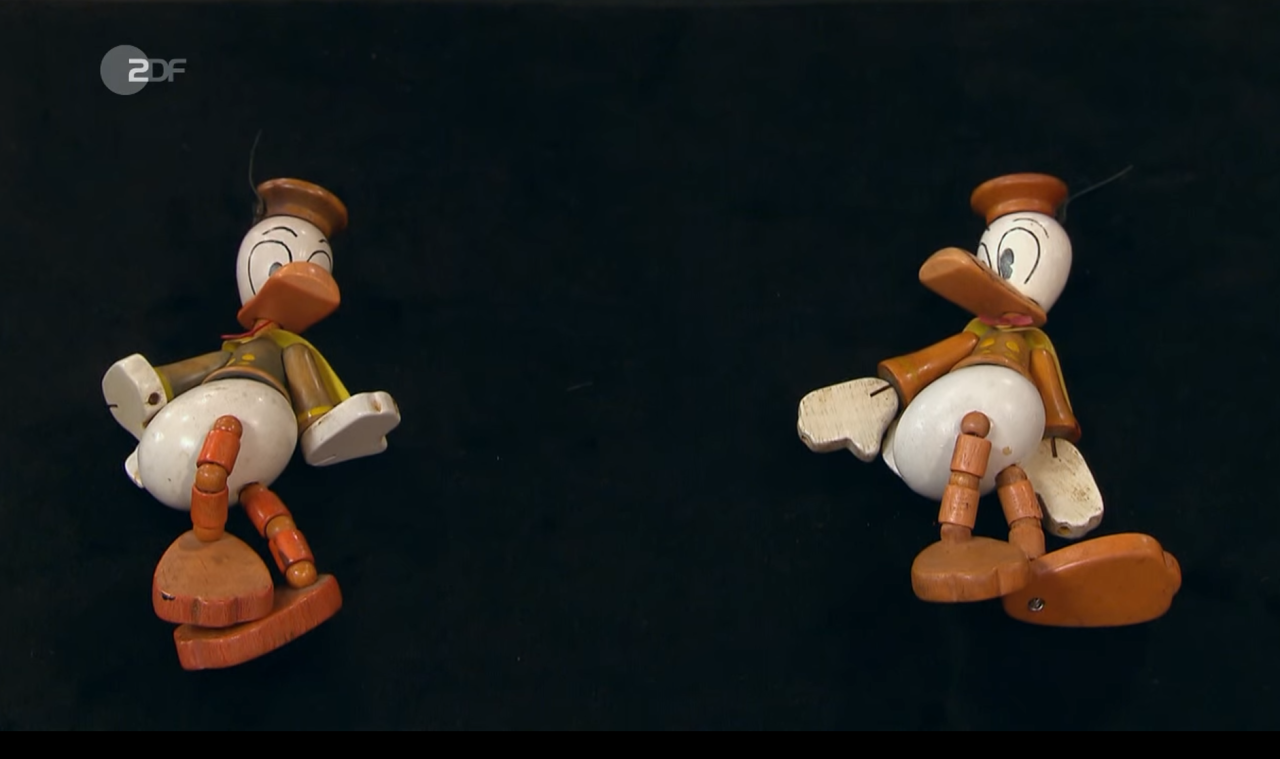 Diese beiden Donald-Duck-Figuren sind extrem selten.