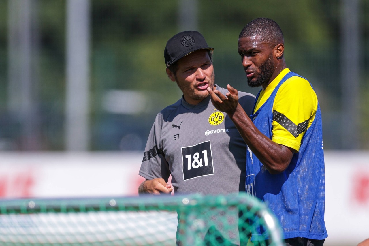 Borussia Dortmund: Edin Terzic nimmt Neuzugang Anthony Modeste in Schutz.