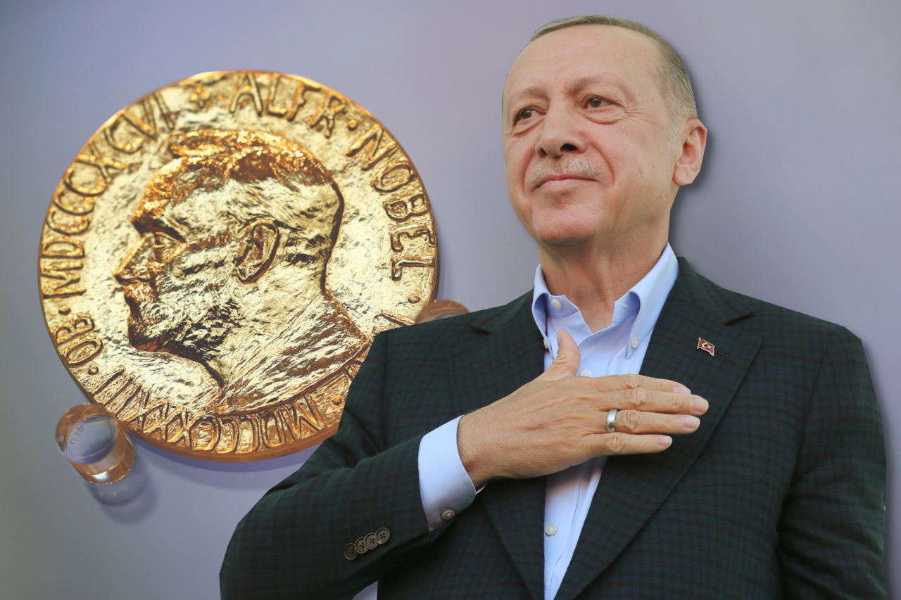 Die große Auszeichnung Friedensnobelpreis für den Möchtegern-Sultan Erdogan? Es klingt paradox, doch gar nicht so unrealistisch. 