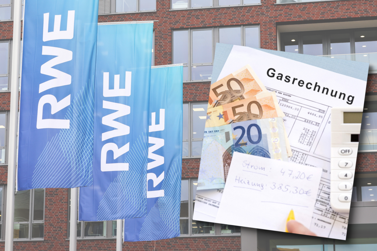 Millionen RWE-Kunden müssen weniger krasse Rechnungen zahlen als befürchtet. 