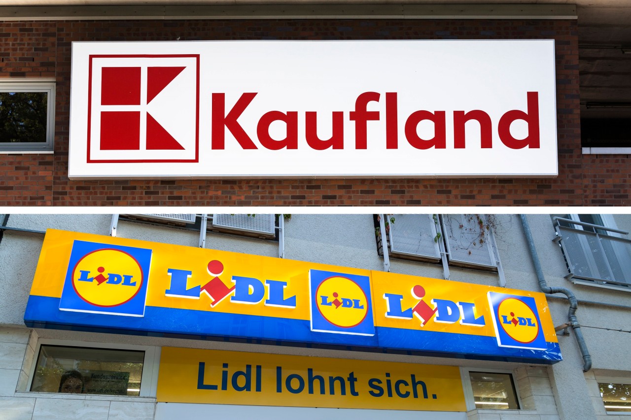 Lidl und Kaufland in NRW. (Symbolbild) 