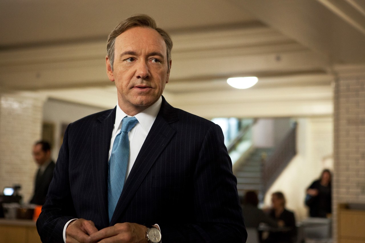 Kevin Spacey in seiner Rolle als Frank Underwood in der Netflix-Serie „House of Cards“. Kevin Spacey in seiner Rolle als Frank Underwood in der Netflix-Serie „House of Cards“.