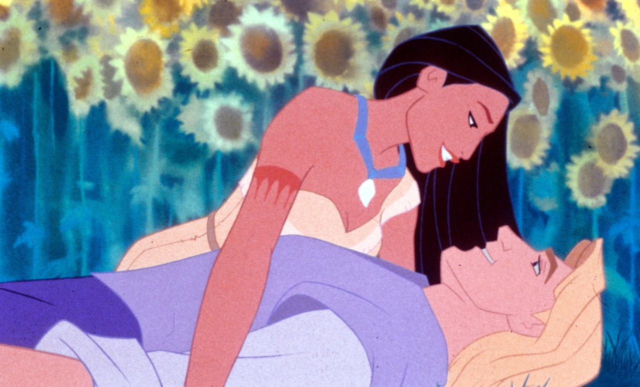 Pocahontas und ihr geliebter John Smith im gleichnamigen Disney-Klassiker.