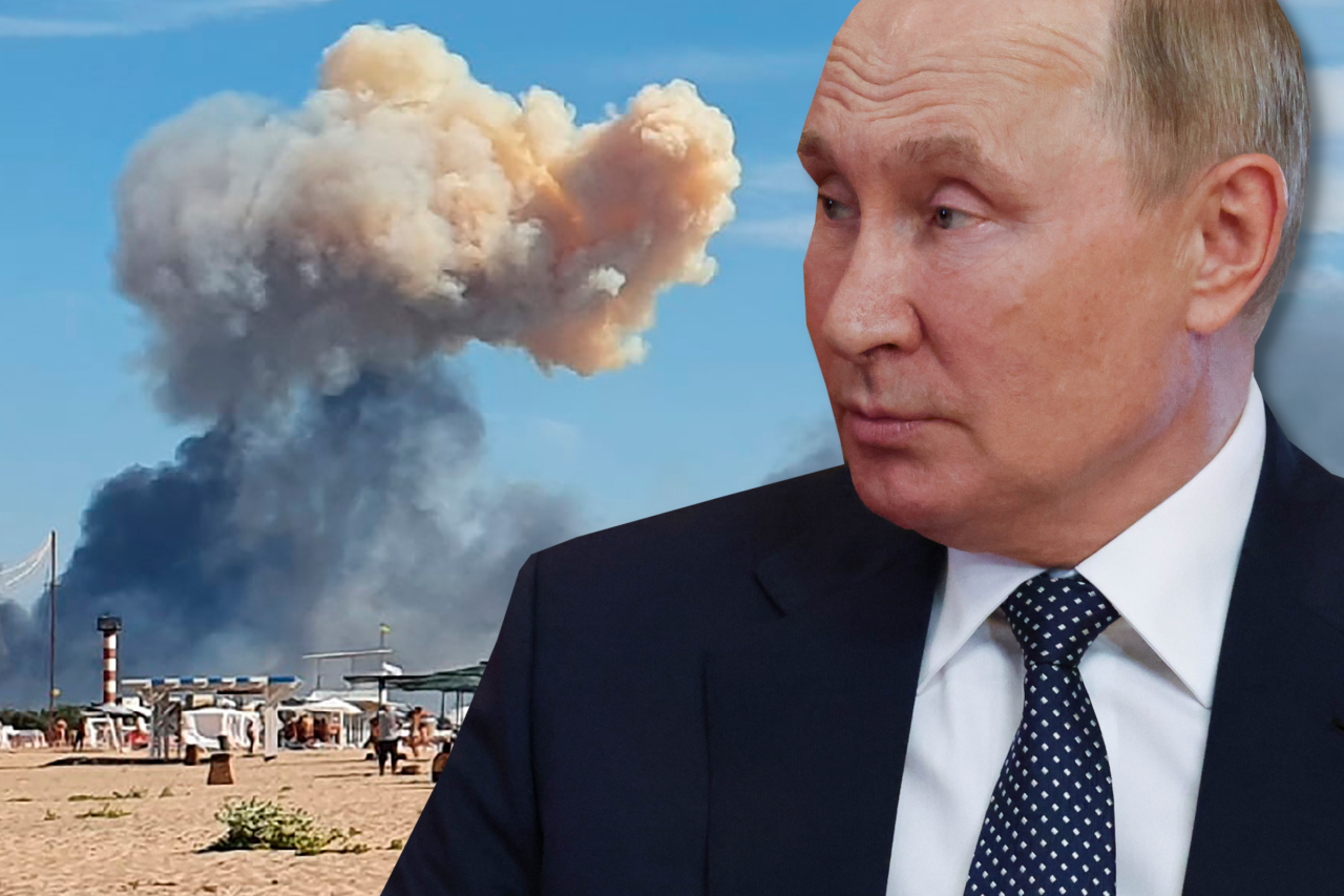 Detonationen auf der Krim: Wladimir Putin unter Druck. 