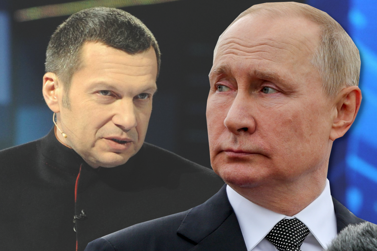 Putin- Propagandist Solowjow nennt Deutschland das "ultimative Böse". Putin- Propagandist Solowjow nennt Deutschland das "ultimative Böse".