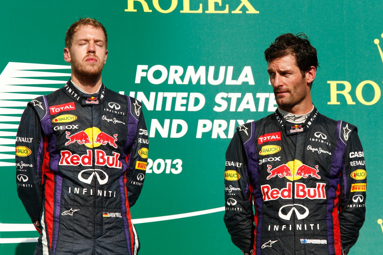 Vier Jahre fuhren Sebastian Vettel (l.) und Mark Webber (r.) für Red Bull.