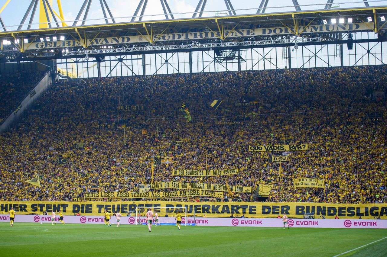 Die Fans von Borussia Dortmund kritisieren die Ticketpreise beim BVB.