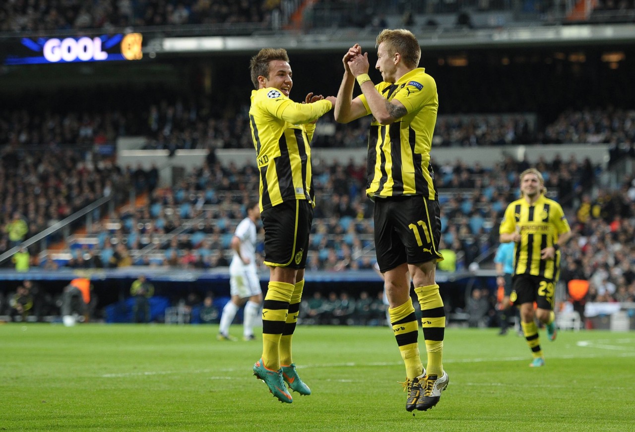 Mario Götze (l.) und Marco Reus: Borussia Dortmunds magisches Duo für eine viel zu kurze Zeit.