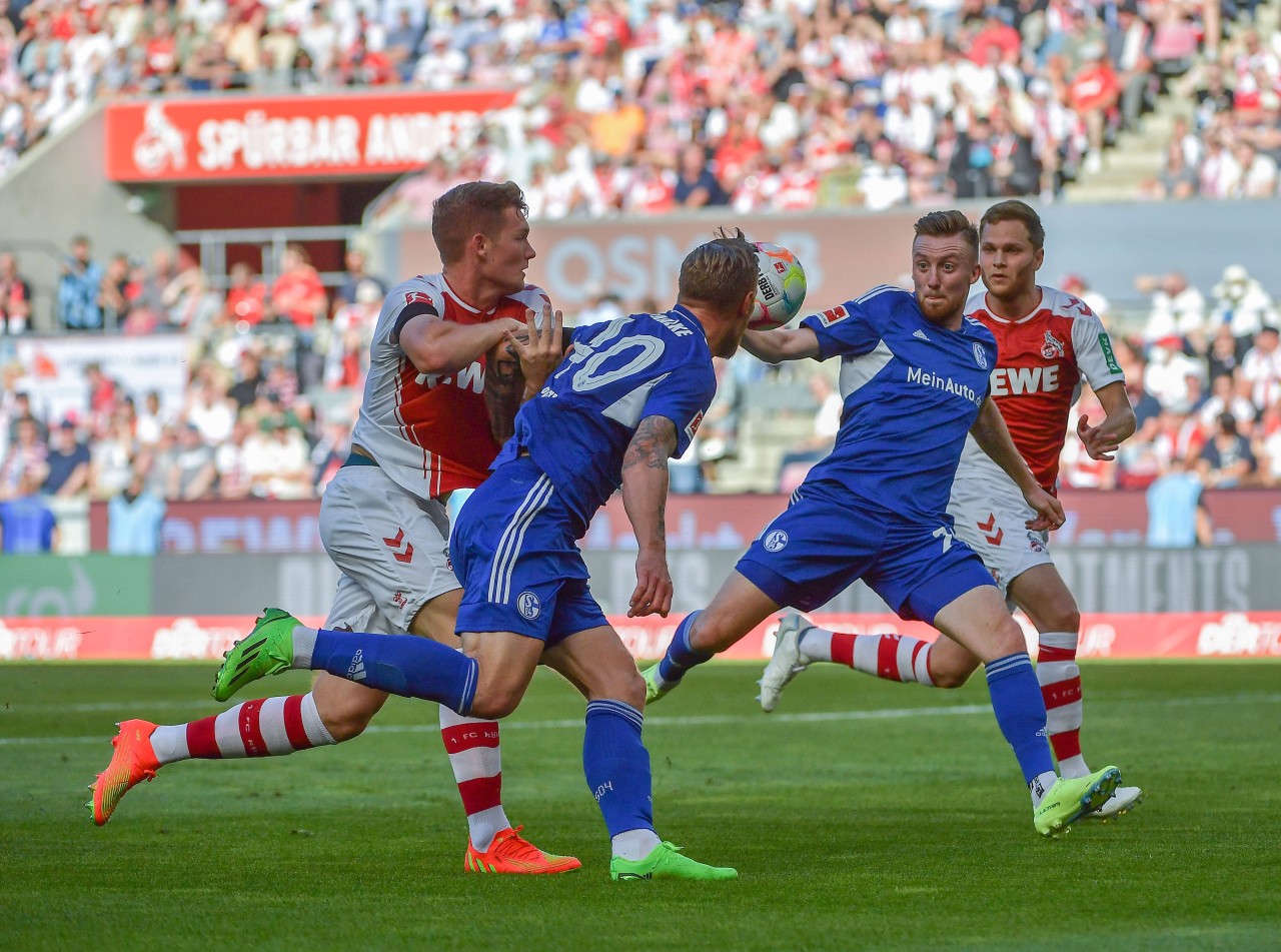 Beim FC Schalke 04 wackeln Sebastian Polter (l.) und Tobias Mohr.