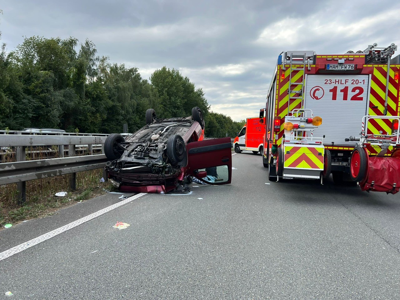 Auf der A2 bei Hamm hat sich am Samstagnachmittag ein schwerer Unfall ereignet. 