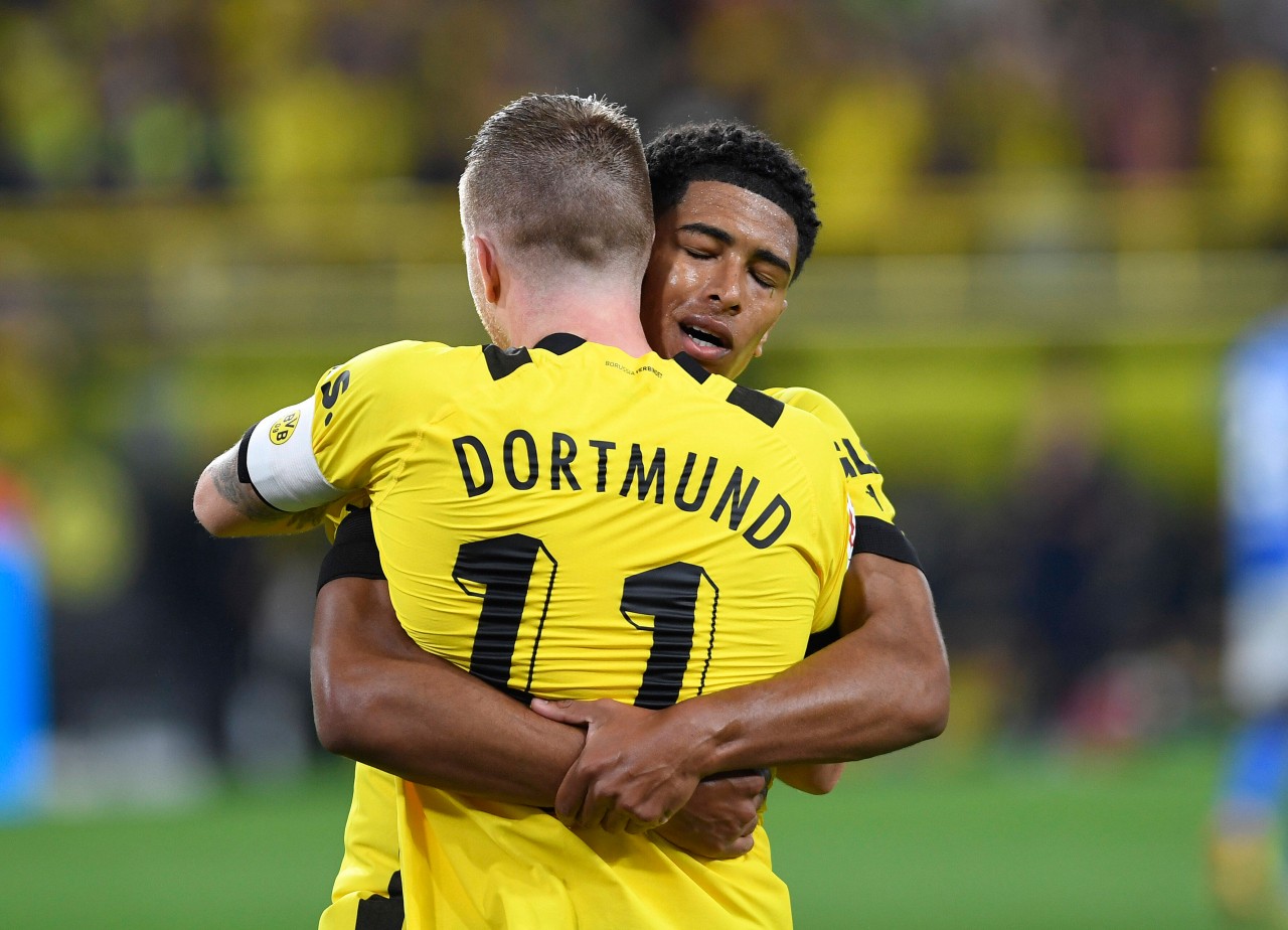 Borussia Dortmund: Jude Bellingham und Marco Reus sind unzertrennlich. 