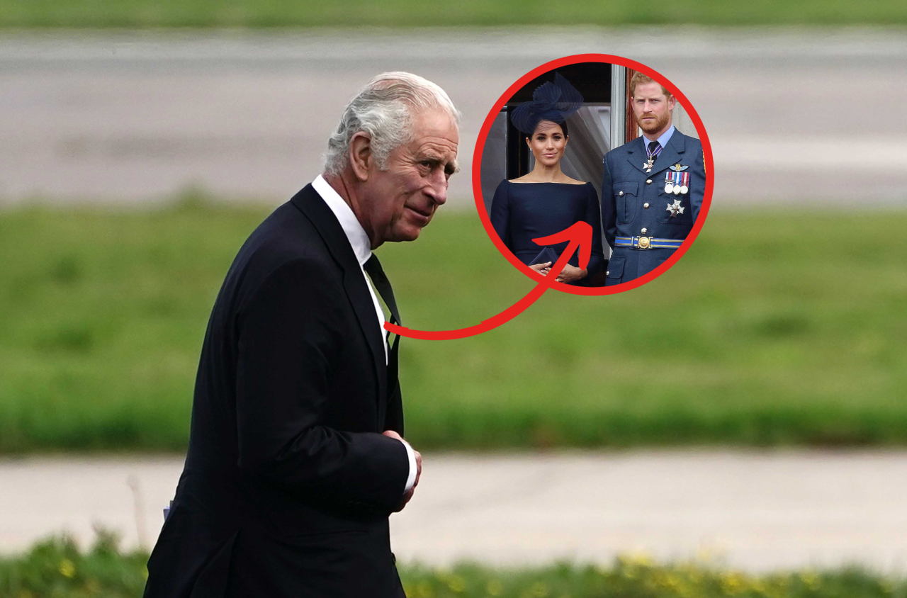 König Charles III. erwähnte in seiner Rede auch seinen Sohn Prinz Harry und dessen Frau Meghan.