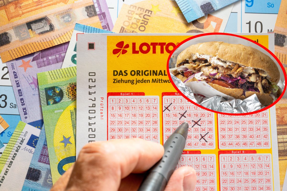 Lotto: Mann kommt Geistesblitz im Döner-Laden.