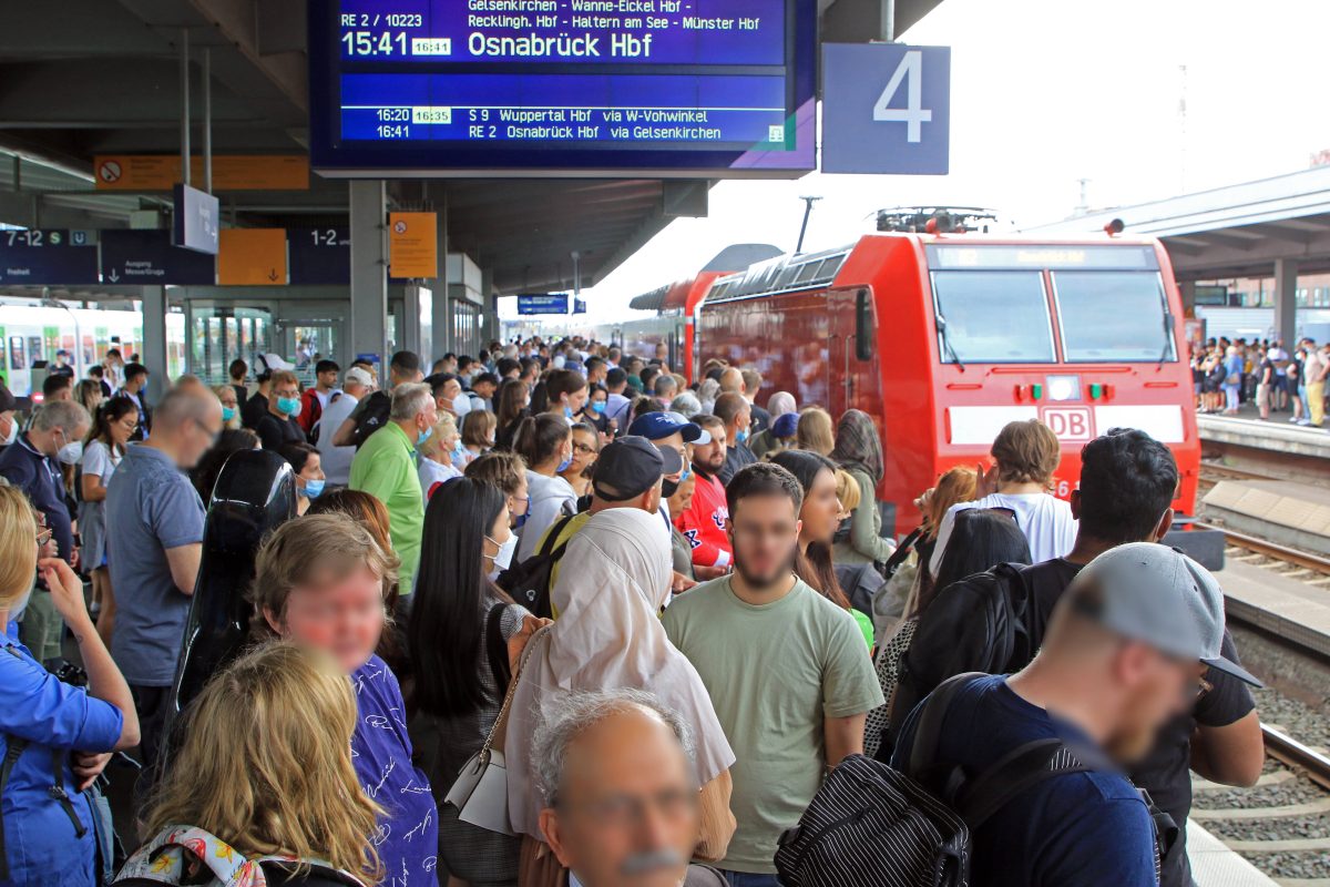 Deutsche Bahn mit zahlreichen Verspätungen.