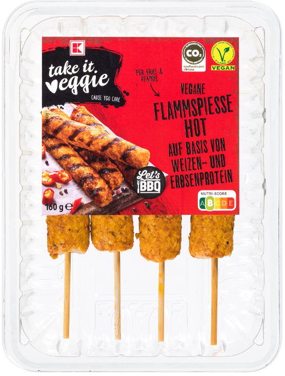 Rückruf der veganen Flammspieße von "take it veggie" von Kaufland.