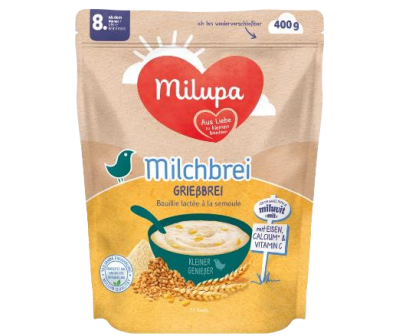 Der „Milupa“ Milchbrei – Grießbrei mit Cornflakes enthält gefährliche Fremdkörper.
