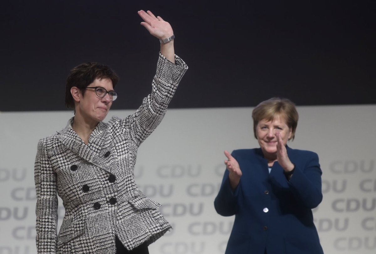 Annegret Kramp-Karrenbauer Angela Merkel CDU