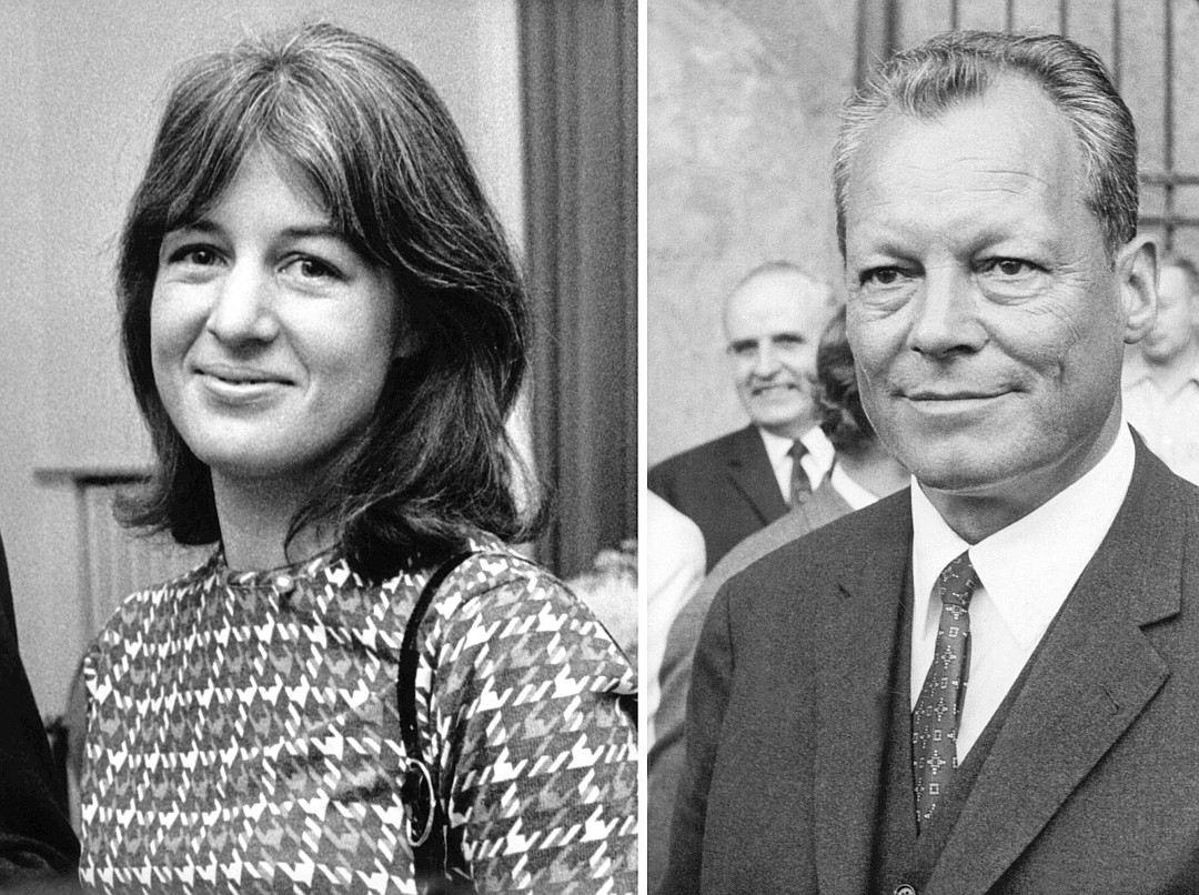 Die Geliebte des Kanzlers:die Journalistin Heli Ihlefeld (Archivfotos von 1969, dpa). 