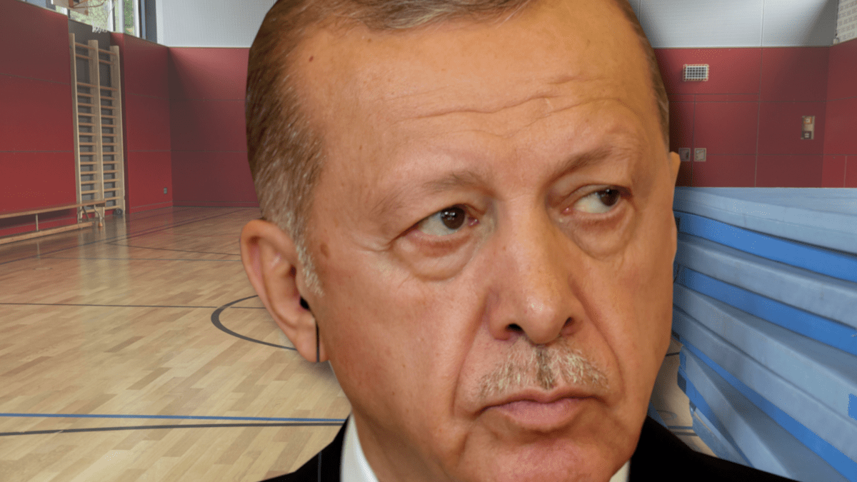 Türkeis Präsident Erdogan beim Sport (Symbolbild).