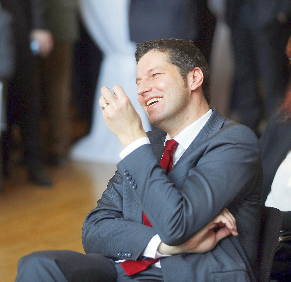 SPD-Kandidat Thomas Eiskirche beim Jahresempfang seiner Partei im Dampfgebläsehaus der Jahrhunderthalle.