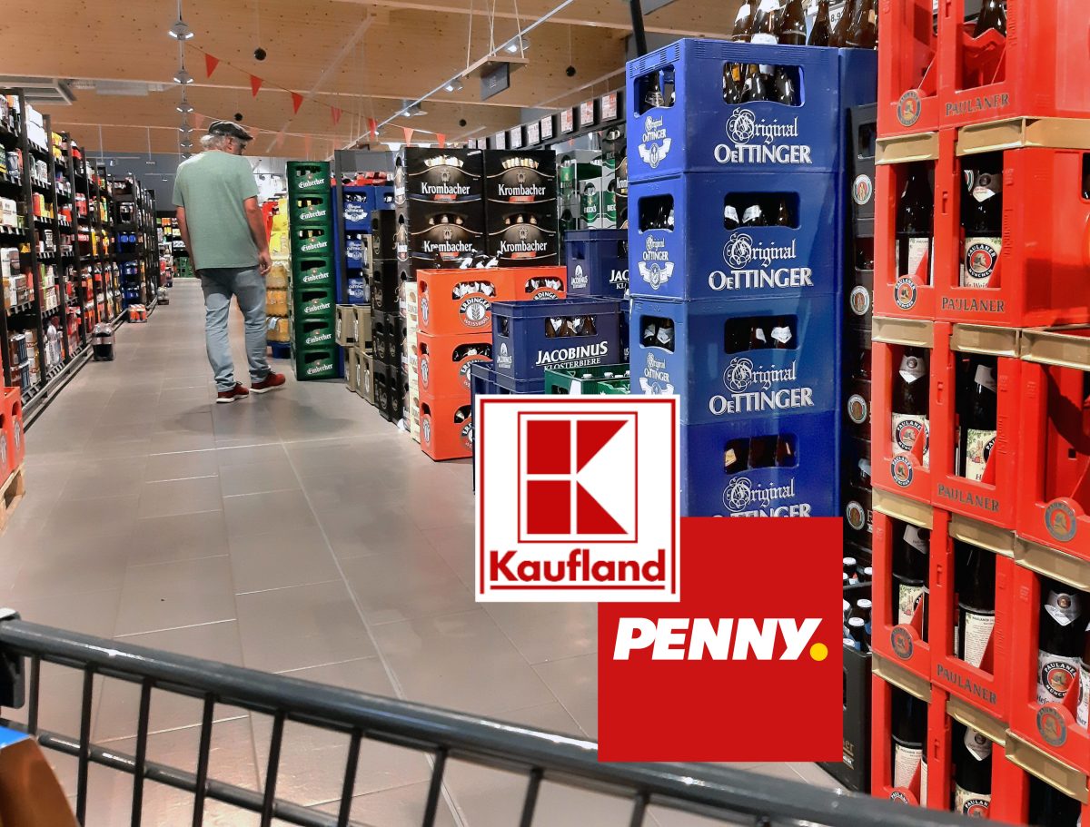 Kaufland, Penny und Co: Bier im Supermarkt.